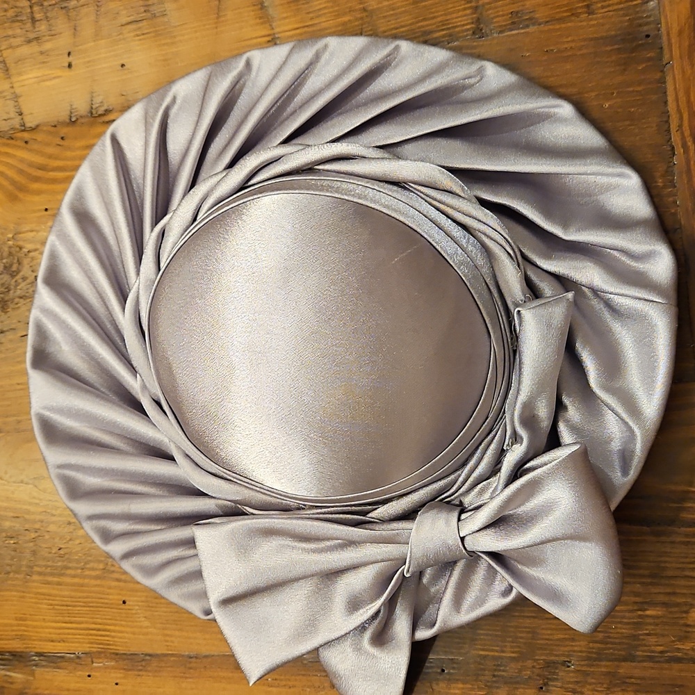 Vintage Mr. Hi'sClassic Elegant Satin Bow Hat in Lavender